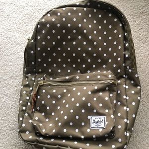 Herschel polka dot back pack. Used once!!